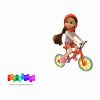 عروسک بچه باربی دوچرخه سوار